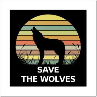 Climate Change Save the Wolves Posters and Art